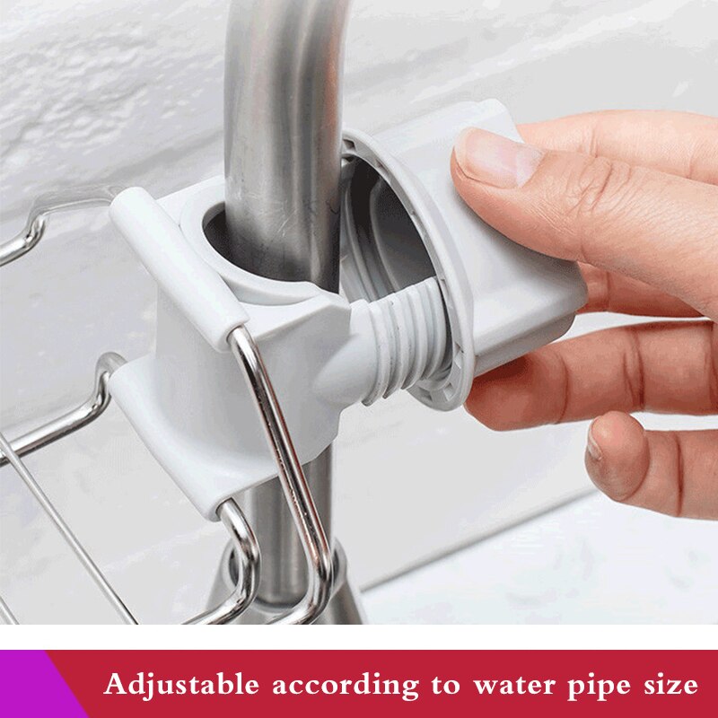 Stainless Steel Kitchen Sink Organizer Faucet Storage Rack Drain Basket Home Organization and Storage Kitchen Accessories