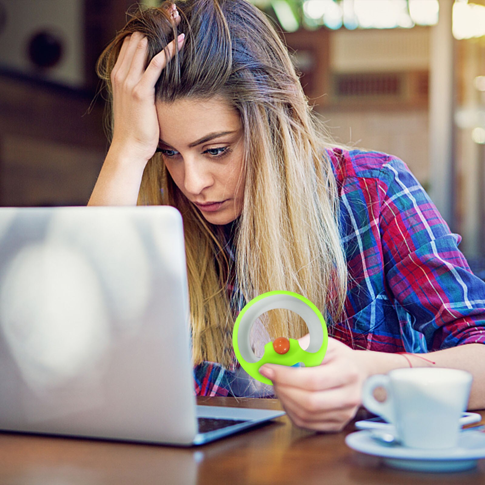 Fidget toy Innovative Fidgeting Allows You To Spin And Make Tricky Decompression Toys autism ADHD anti-stress toy key ring