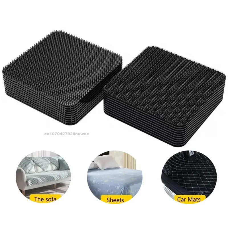 Almohadillas para alfombras de coche, adhesivo automático con velcrostep, almohadilla para salpicadero, costura, pegatinas fijas de doble cara, parche de fijación, alfombra para suelo, artes DIY: 15 mm / Blanco
