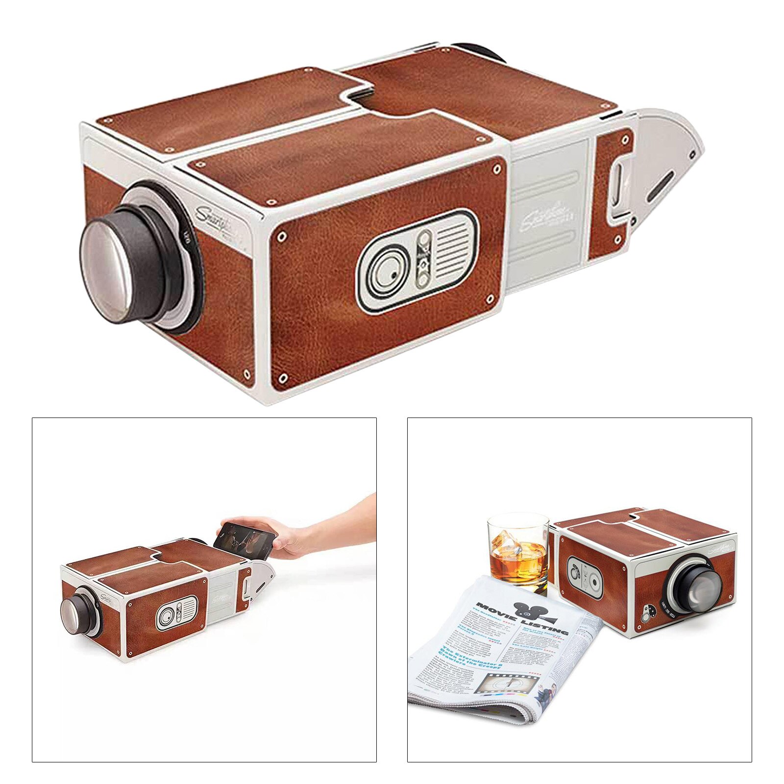 Smart Phone Projector Home Theater Cinema for Android/iPhone videos Watching