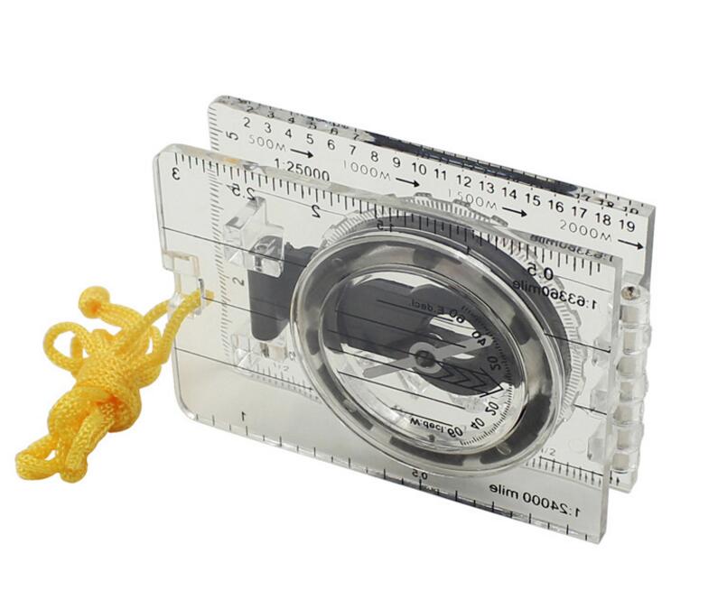 ABS Acrylic Card style Advertising Compass Pocket Foldable Outdoor Camp Map Compass Gfit Educational Compass