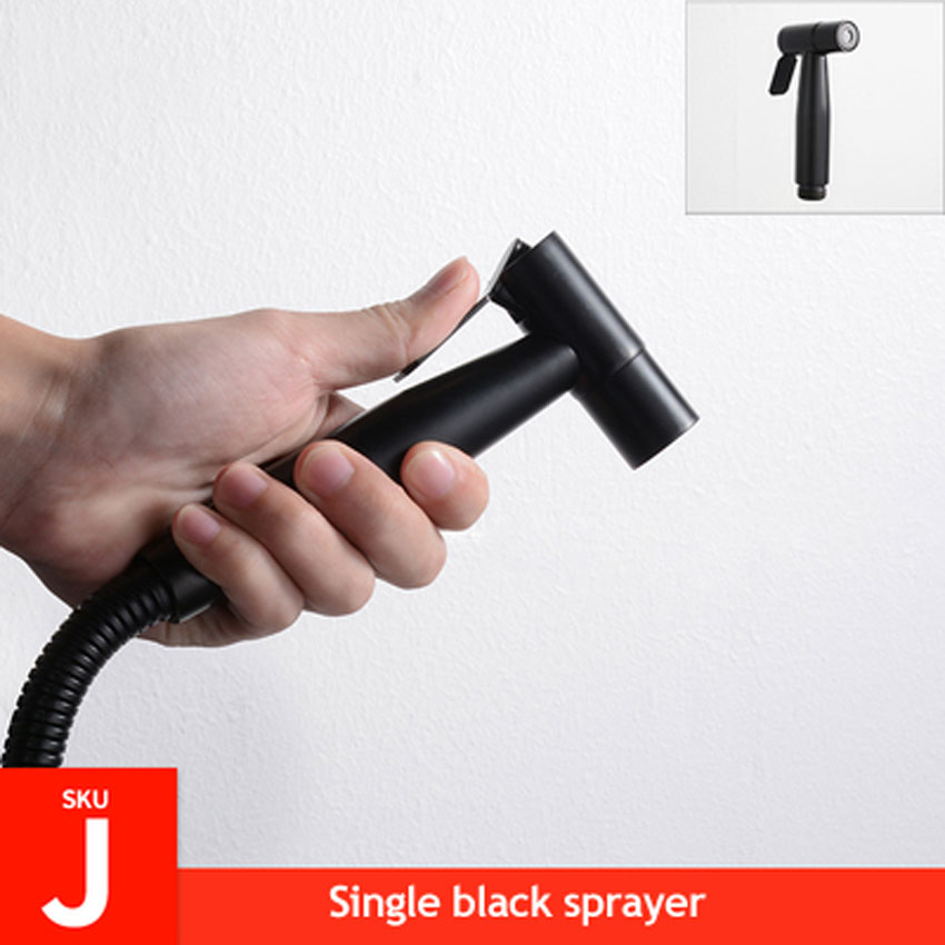 Ecofresh Handheld Toilet bidet sprayer set Kit Stainless Steel Hand Bidet faucet for Bathroom hand sprayer paper roll holder: J