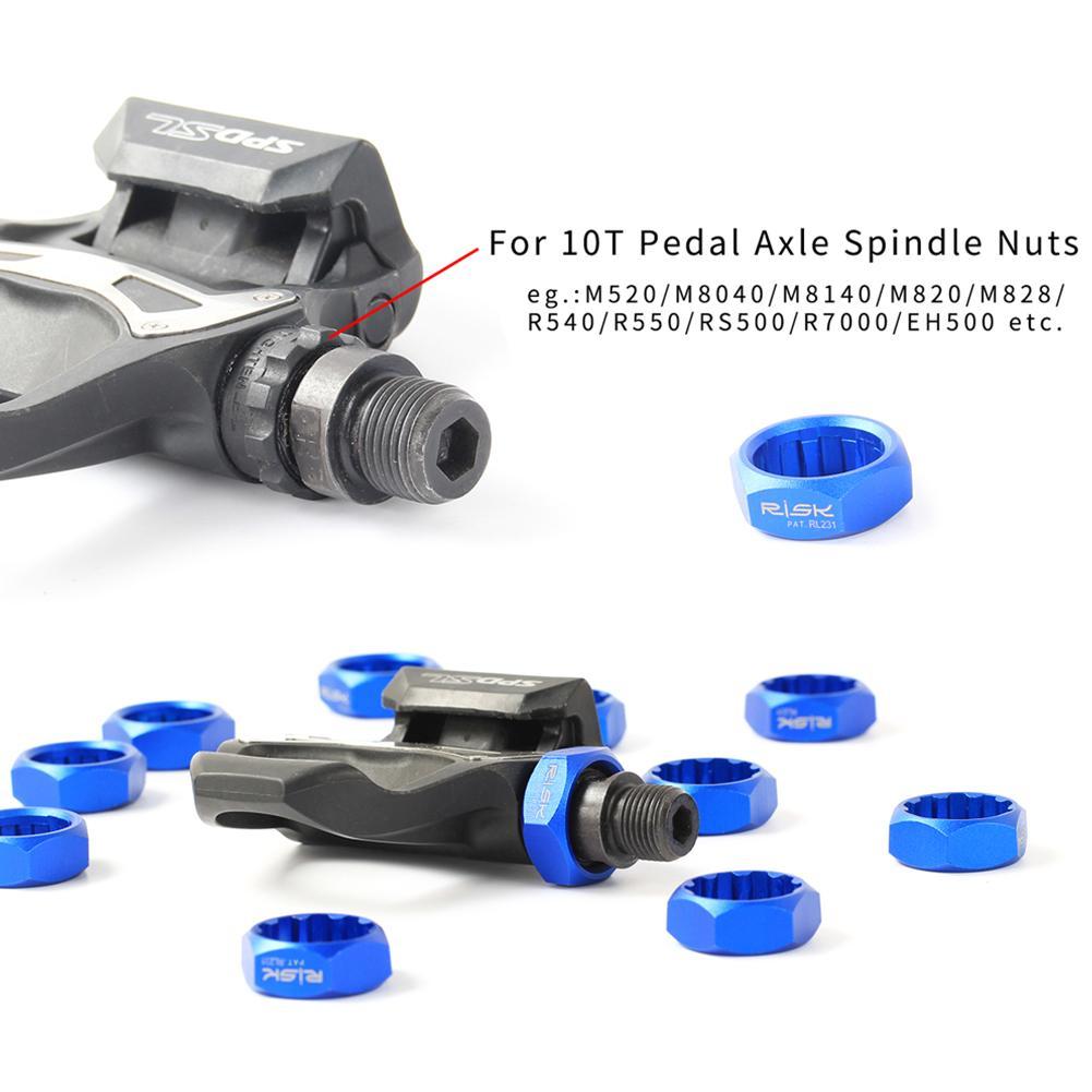 1pc risiko 10t cykel pedal demonteringsværktøj låse pedal skaft installation og afmontering værktøj til shimano 10- tand pedaler