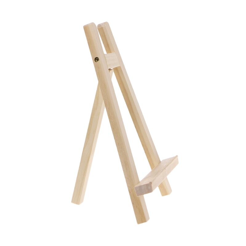 Mini Künstler Holz Staffelei Holz Stand Anzeige Halfter Für Party Dekoration 15*20cm Triange Staffelei