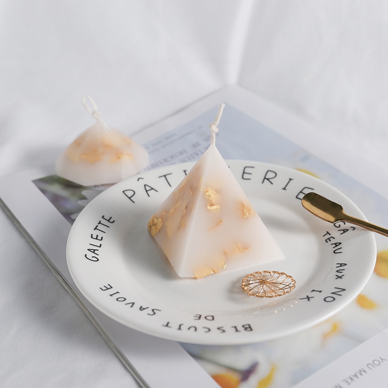 DIY Pyramid Cube Silicone Mold Candle Moulds Diamond Geometry Tool Triangular Pyramid Epoxy Resin Molds Candle Making Supplies