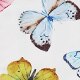 Girls Elastic Waist Skirt Kids White Butterfly Printed Pattern Short One-piece for Summer/ Spring/ Autumn 18 Months-6 Years
