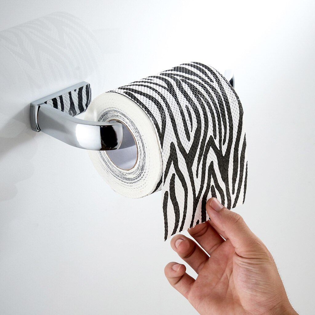 Soporte para papel de cocina, rollo de papel higiénico de latón, gancho de almacenamiento de tejido para cocina, baño, hogar, Portable, soportes de papel higiénico: Chrome as described