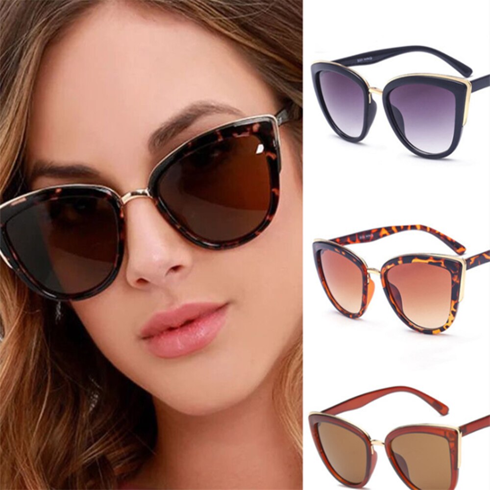 Vrouwen Zonnebril Klassieke Ovale Glazen 3 Kleuren Retro Stijl Mode Uv400 Cat Eye Zonnebril Voor Outdoor Activiteiten