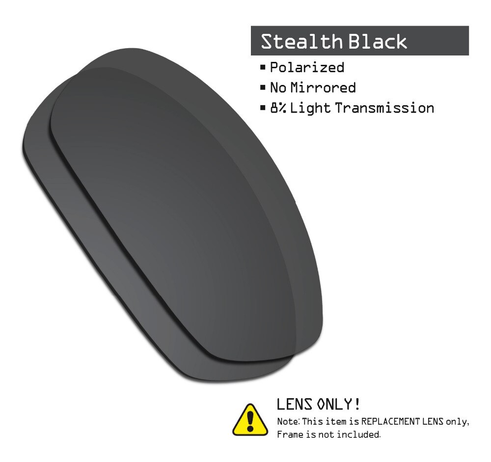 SmartVLT 3 Pairs Gepolariseerde Zonnebril Vervanging Lenzen voor Oakley Straight Jacket 2007 Zwart en Zilver Titanium en Ijs Blauw