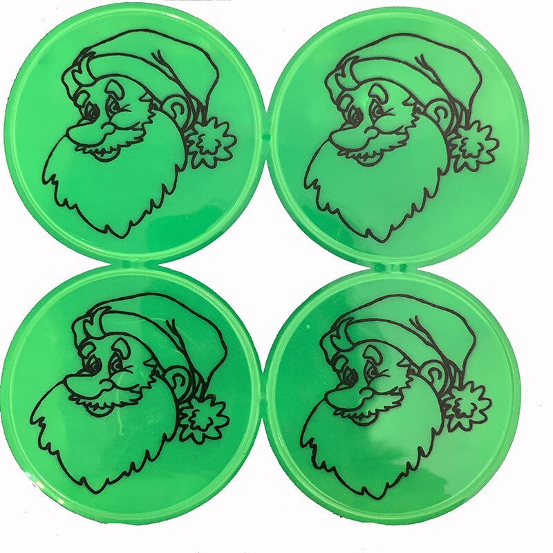 Kids Reflective Warning Stickers Schoolbag Pvc Waterproof Cartoon Santa Claus Safety Student Traffic Glow Safety Stickers