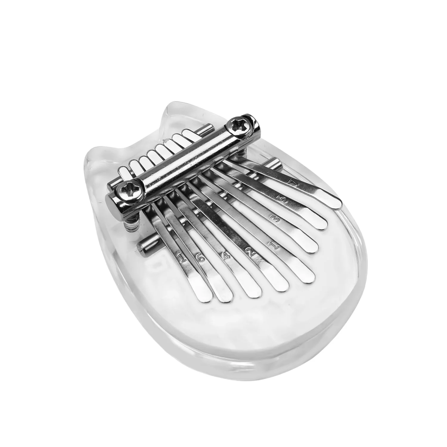 Kalimba de poche portable à 8 touches en métal, piano à pouces, jouets musicaux, réduction de la pression, intérieur du maire, pour enfants et adultes: YELLOW
