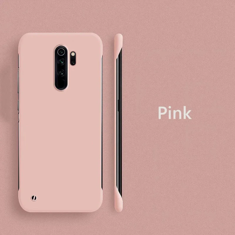 Frameless Slim Matte Hard PC Back Cover Case For Xiaomi Redmi Note 8 Pro Note8 Pro ShockProof Fundas Coque: Dark Blue