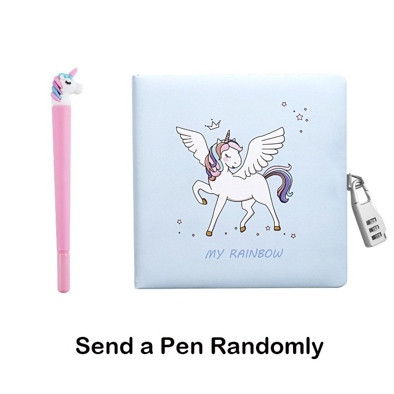 Cute DIY Agenda Diary Planner Organizer Notebook and Journals for Girls Boys School Note Book Kawaii Personal Notepad with Lock: Style 05