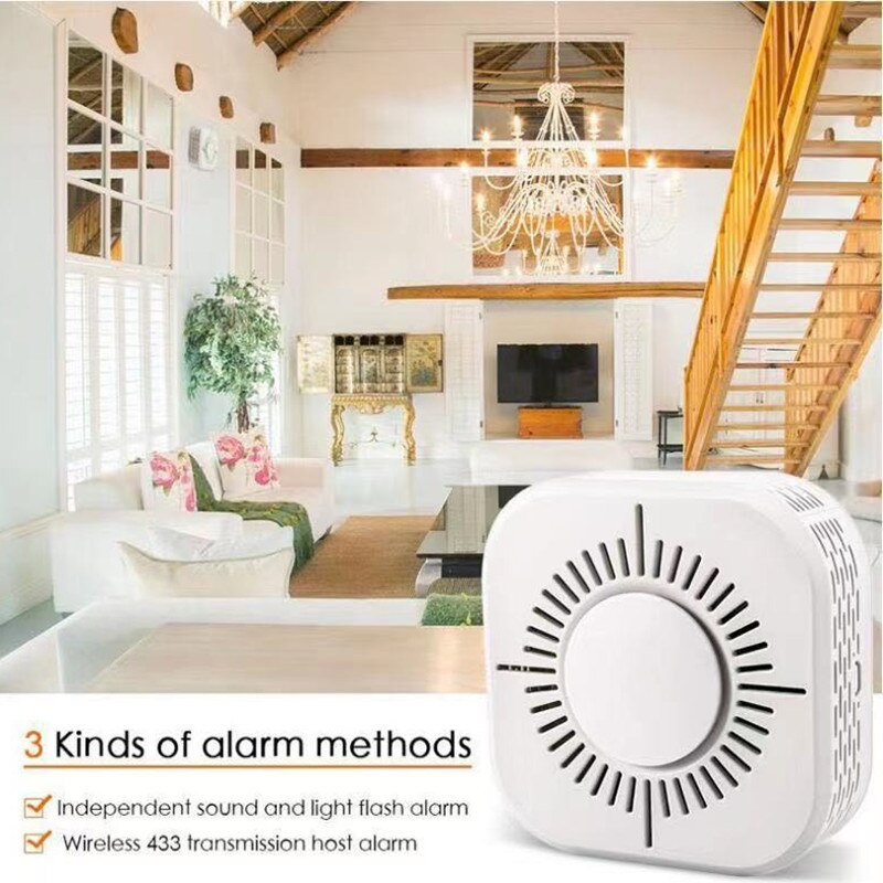 Smart Home Smoke Detector Remote Control 433 MHz High Sensitivity Alarm Sensor Home Automation Sensors