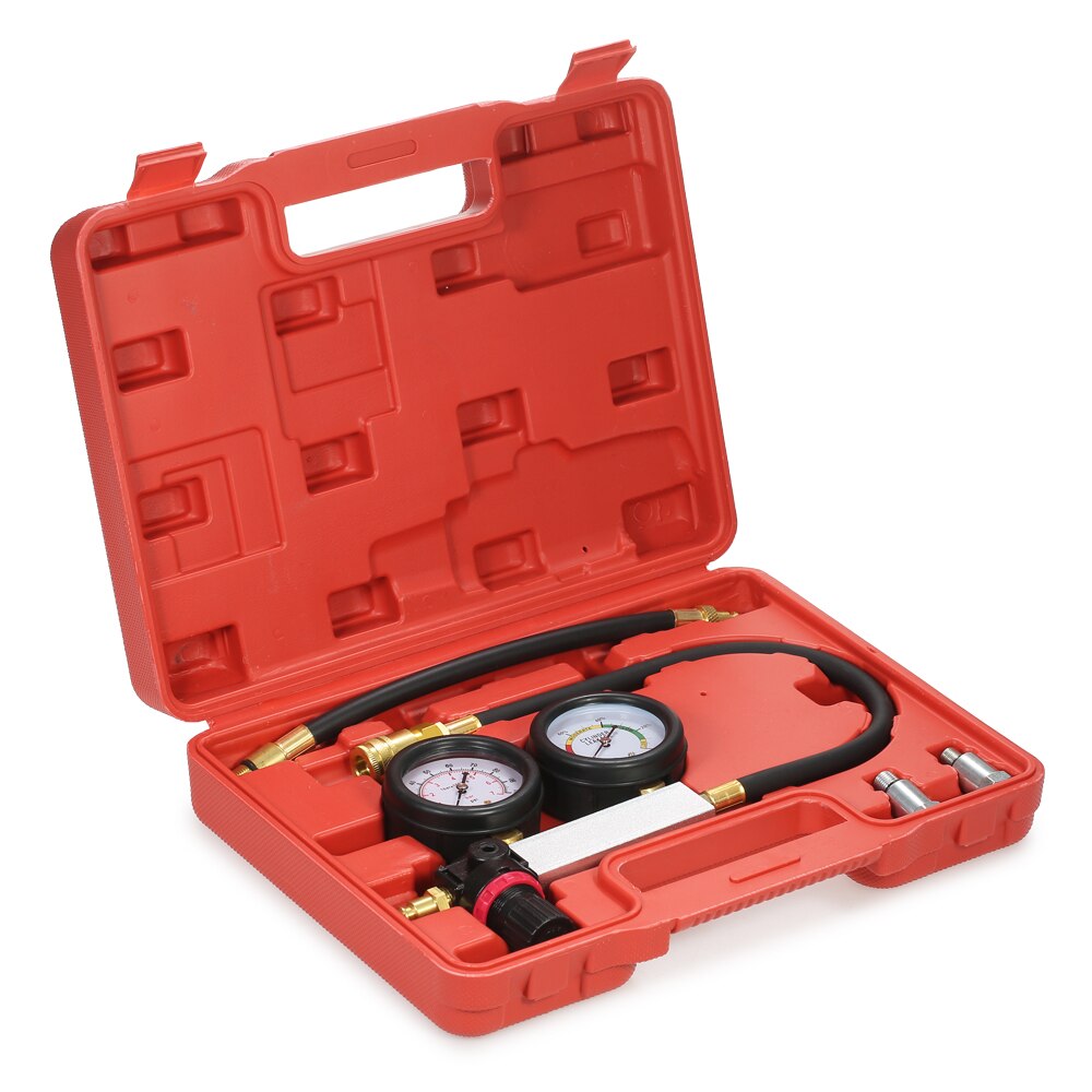 Auto Zylinder Leck Tester Kompression Leckage Detektor Bausatz einstellen Benzin Motor- Messer Werkzeug Bausatz Doppel Messgerät System mit fallen
