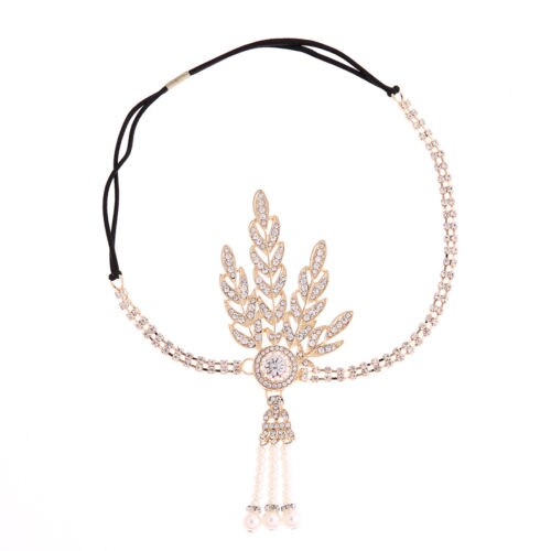 Bandeau à clapet grande Gatsby des années 1920, serre-tête de mariée avec perles Charleston, fête