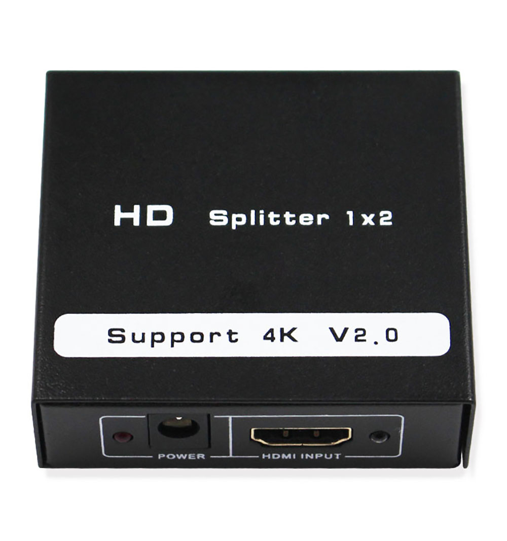 HDMI Splitter 1x2 1x4 1x8 4K 2K 1080P HDMI1.4 2.0 UHD 3D Video Distributie Converter Adapter voor PC PS3 PS4 DVD Multimedia: Splitter 1x2 V2.0