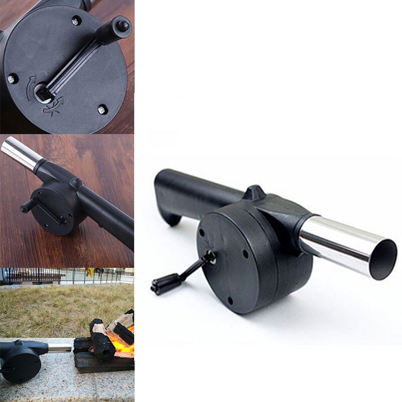 Manual Blower Portable Fan Air Blower Hand Crank Blower BBQ Tools Hairdryer Oven Accessories