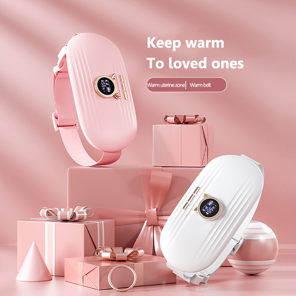 Relieve Menstrual Pain Abdominal Heating Massage Warm Palace Belt Massager Electric Heating Uterus Acupoints Vibrating Massage