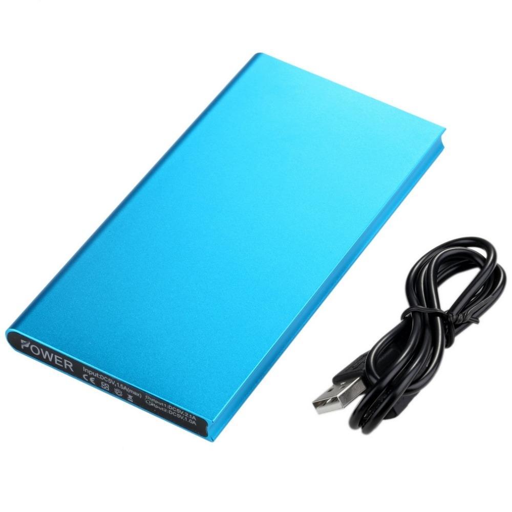 20000 Mah Power Bank Dual Poorten Voeding Voor Telefoon Met Led Licht Opladen Powerbank Mobiele Telefoon Externe Batterij Oplader