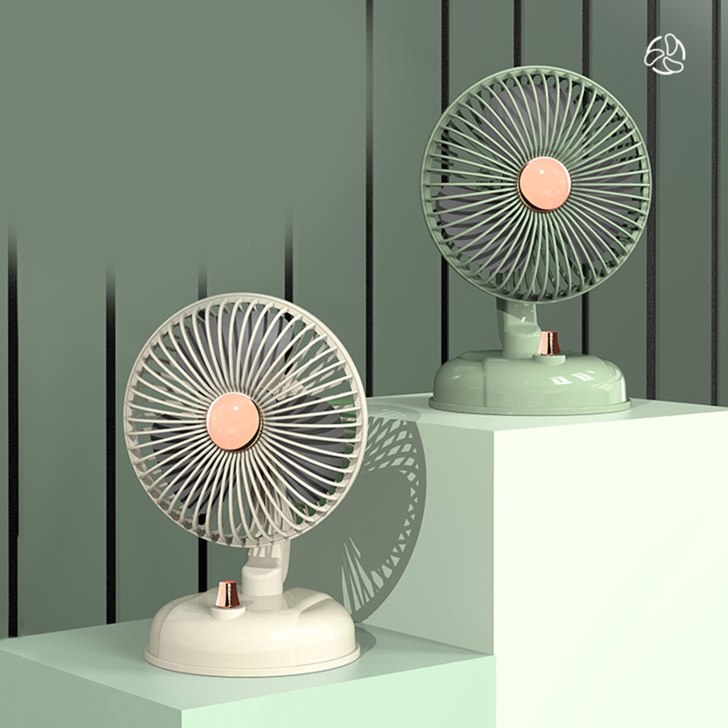 Oscillating Fan Desktop Fan Shaking Head USB Fan Stepless Wind Speed Low Noise