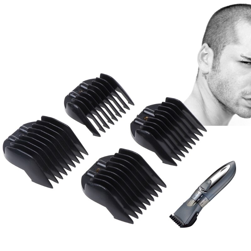 4 stk universal hårklipper grænse kamme guide beskyttelsesbeslag størrelse 3.6.9.12mm q0kf
