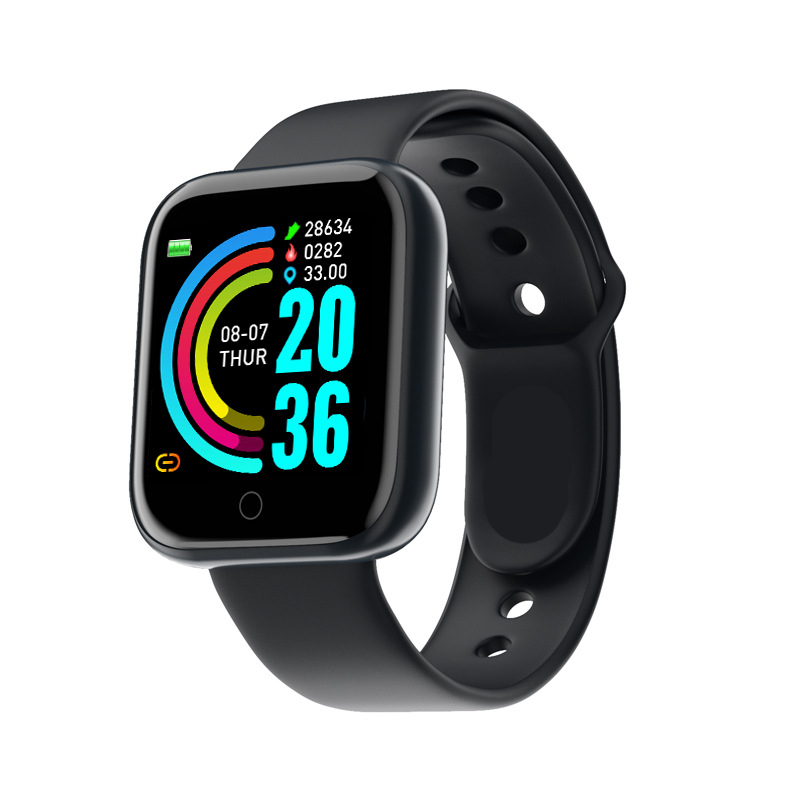 Digital Smart sport uhr Frauen uhren digital led elektronische armbanduhr Bluetooth fitness armbanduhr Männer kinder stunden hodinky: Y68 black