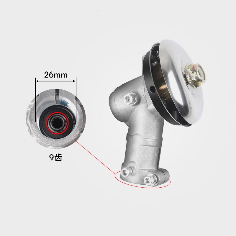 Vervangbare 26/28Mm Diameter Grastrimmer Versnellingsbak Bosmaaier Trimmer Hoofd Gear-Head Versnellingsbak Tuin power Tools