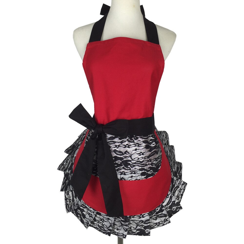 Cotton Lovely Women Apron Cute Large Swing Princess Apron kitchen Cooking Oilproof Aprons for Girls