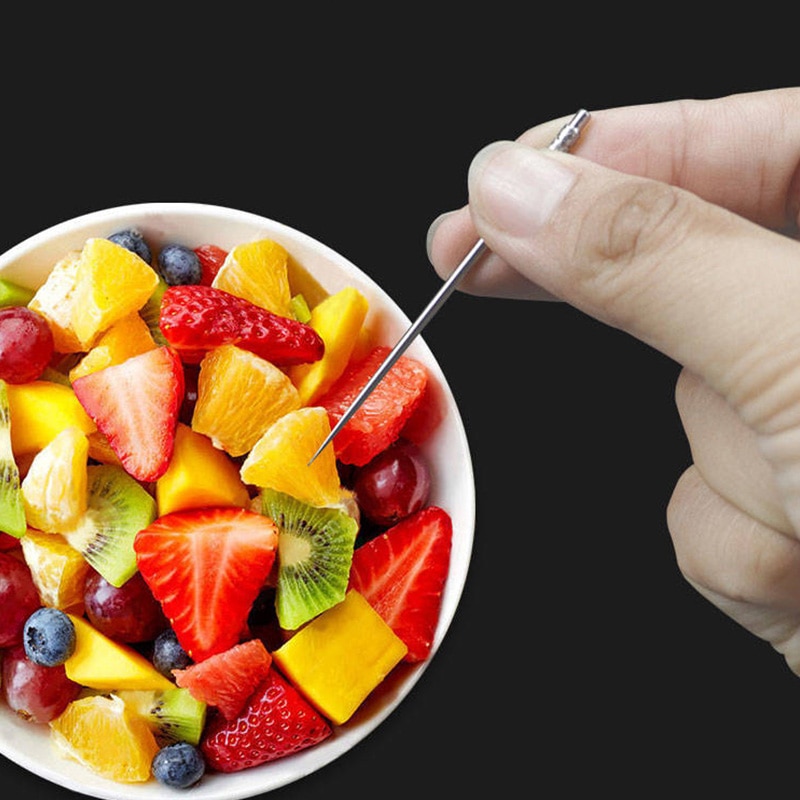 Outdoor Draagbare Titanium Tandenstoker Set Met Case Roest-Weerstand Tooth Pick Holder Gereedschap