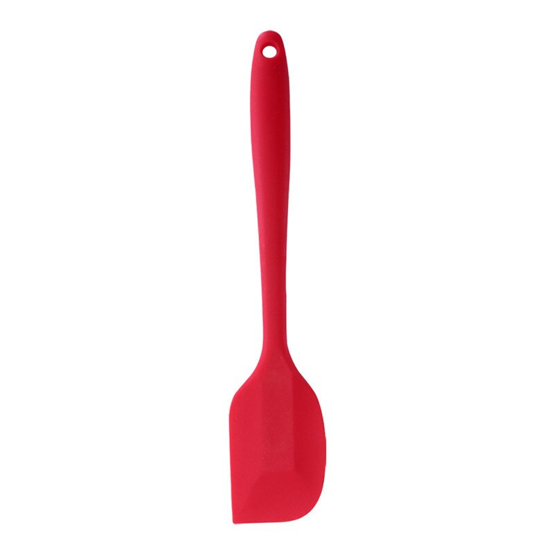 28*6cm Kitchen Silicone Cream Butter Cake Spatula Mixing Batter Scraper Brush Butter Mixer Cake Brushes Baking Tool Kitchenware: red