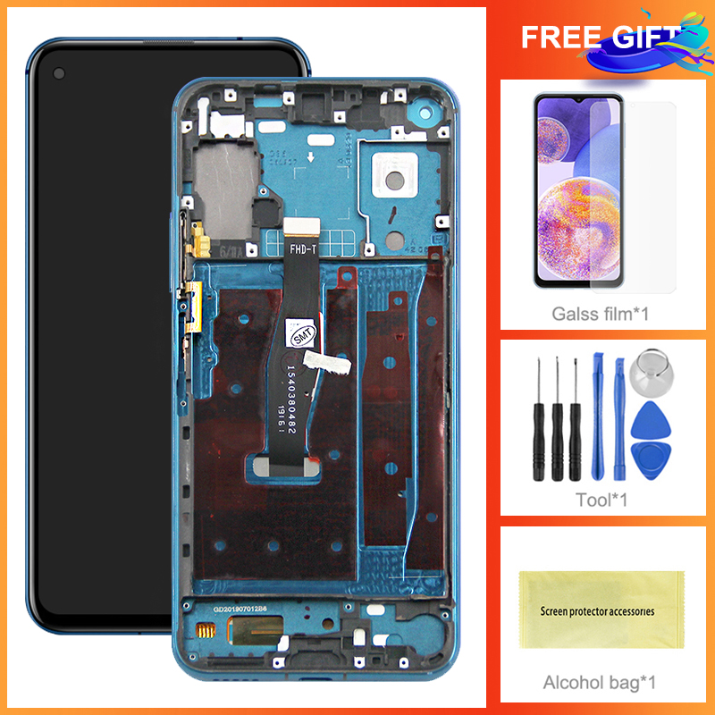 6,26-Zoll-Bildschirm für Huawei Nova 5T Nova 5T LCD-Anzeige Touchscreen-Digitizer mit Rahmenmontage für Honor 20 Honor20 Ersatz: Smaragd Grün
