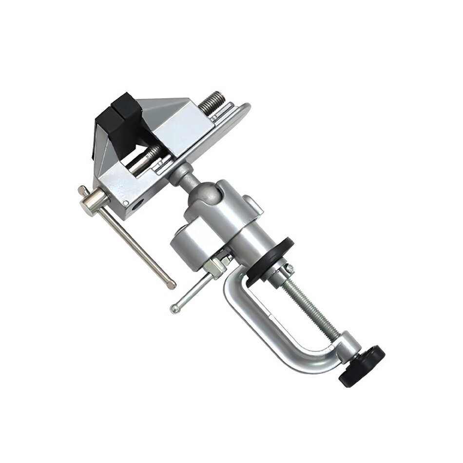 360 Degree Stand Bench Vise Clamp Rotating Table Vise Swivel Electric Drill Multifunctional Mold Table-Screw Craft Fixed-Repair: B