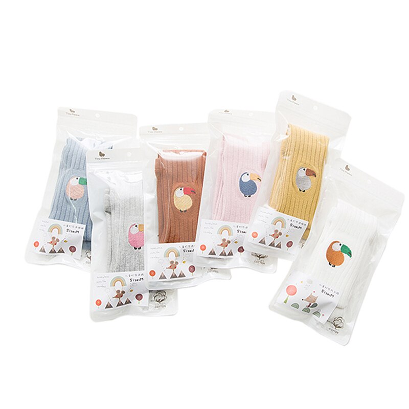 Baby Meisjes Cartoon Katoenen Leggings Gebreide Warme Effen Kleur Kinderen Elastische Zachte Comfortabele Baby Broek Dansen Leggings