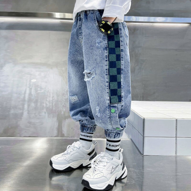 Pantalones vaqueros elásticos para niños, Leggings de pitillo para niños de 2 a 12 años, temporada primavera 2022