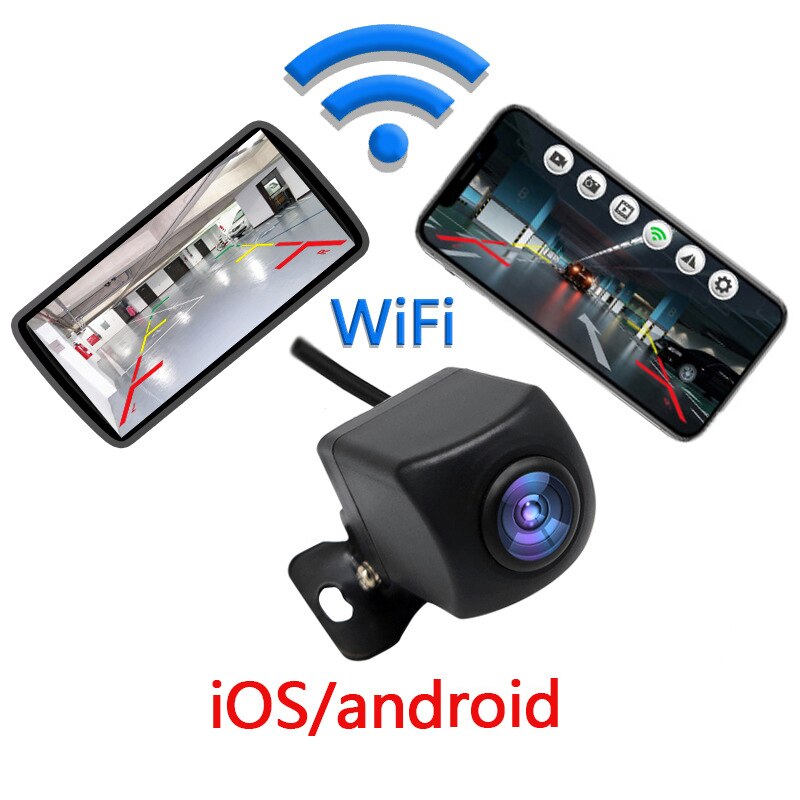 Professionele Wifi Auto Achteruitrijcamera Auto Camera Hd Achteruitrijcamera Backup Car Voor/Achter Camera Ondersteuning Android ios Telefoons