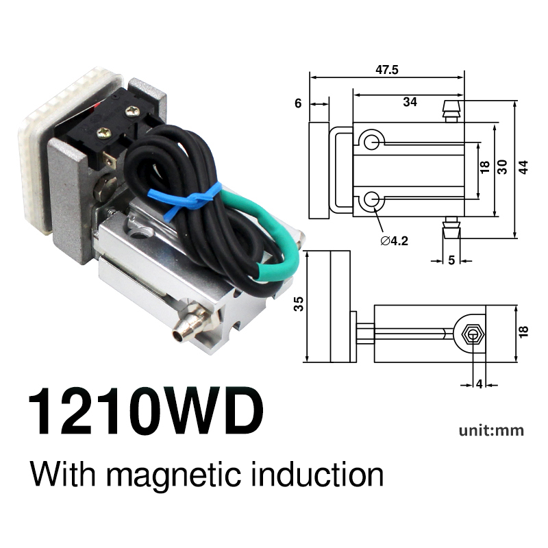 Koceru pneumatic mini gripper  j1080/1060 manipulator accessories, mechanical device, water outlet clip for industrial robots: Grass green / 1-1/2 "
