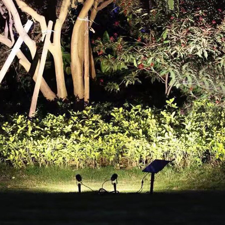 Thrisdar Solar Tuin Gazon Lamp Outdoor Led Solar Spike Spotlight Landschap Path Muren Boom Led Spotlight Solar Spike Gazon Licht