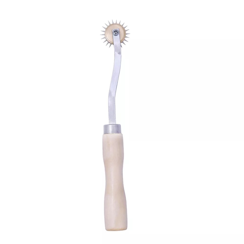 LMDZ Serrate Edge Pattern Tracer Tracing Sewing Tool Kit Needle scribing wheel Tracing Pointing device Pointing wheel: Wood handle