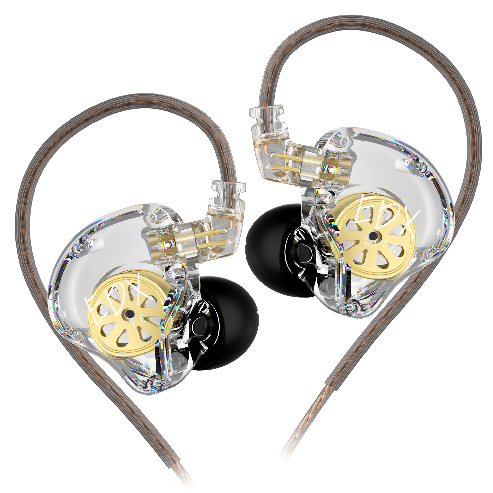 KZ-EDX Lite Stereo Bass Muziek Oordopjes Hifi Oortelefoon In Ear Monitor Podium Live Koptelefoon Sport Gaming Headsets: Blauw
