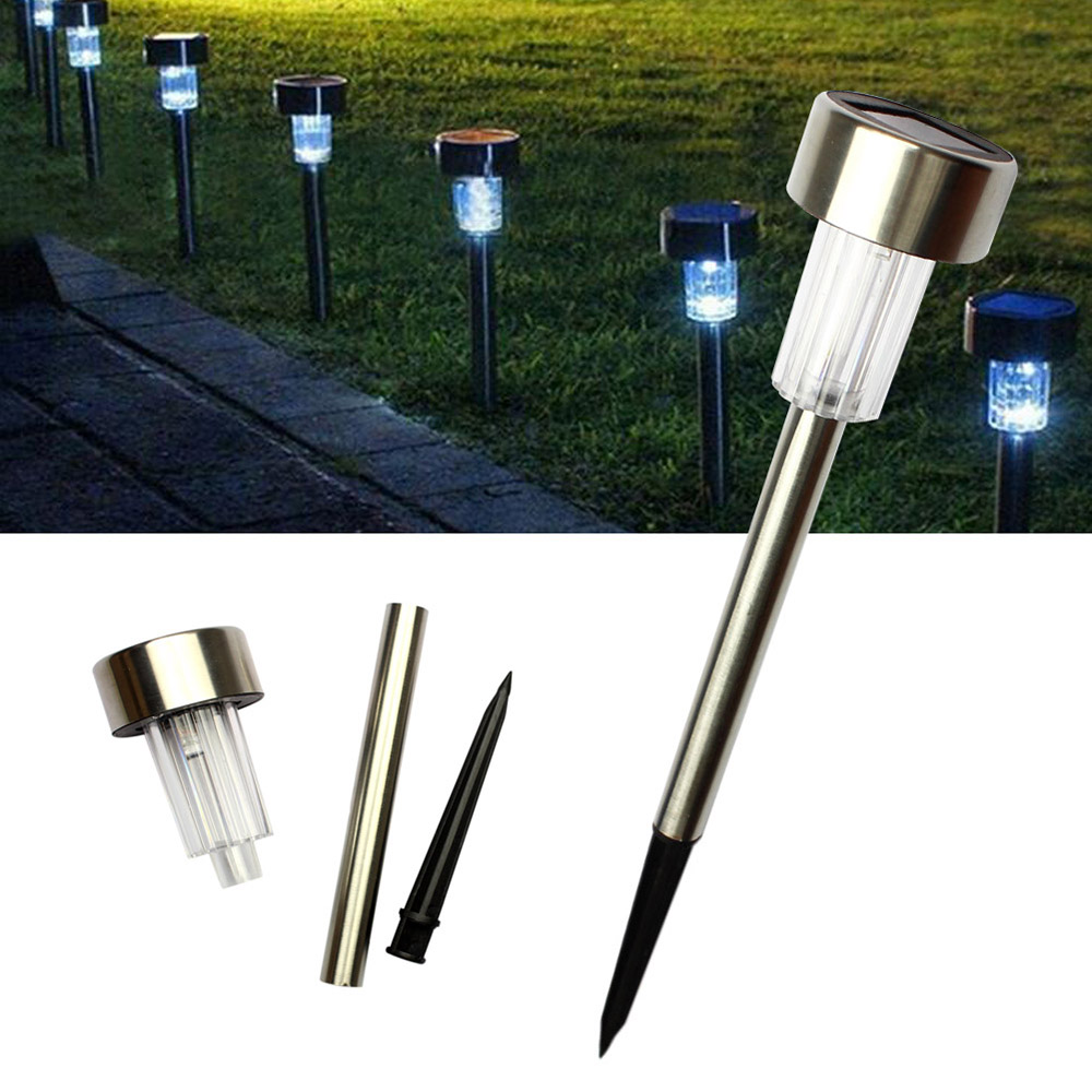 Goodland LED Lawn Lamp RGB Garden Light 5pcs/lot Solar Outdoor Stake Lighting Waterproof Solar Panel For Yard Landscape Pathway