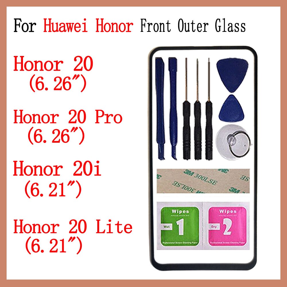 Touch Glas Für Huawei Honor 20 20 Pro 20i 20 Lite Ansicht 20 Touch Front Outer Glas Objektiv Ersatzteile ersatz