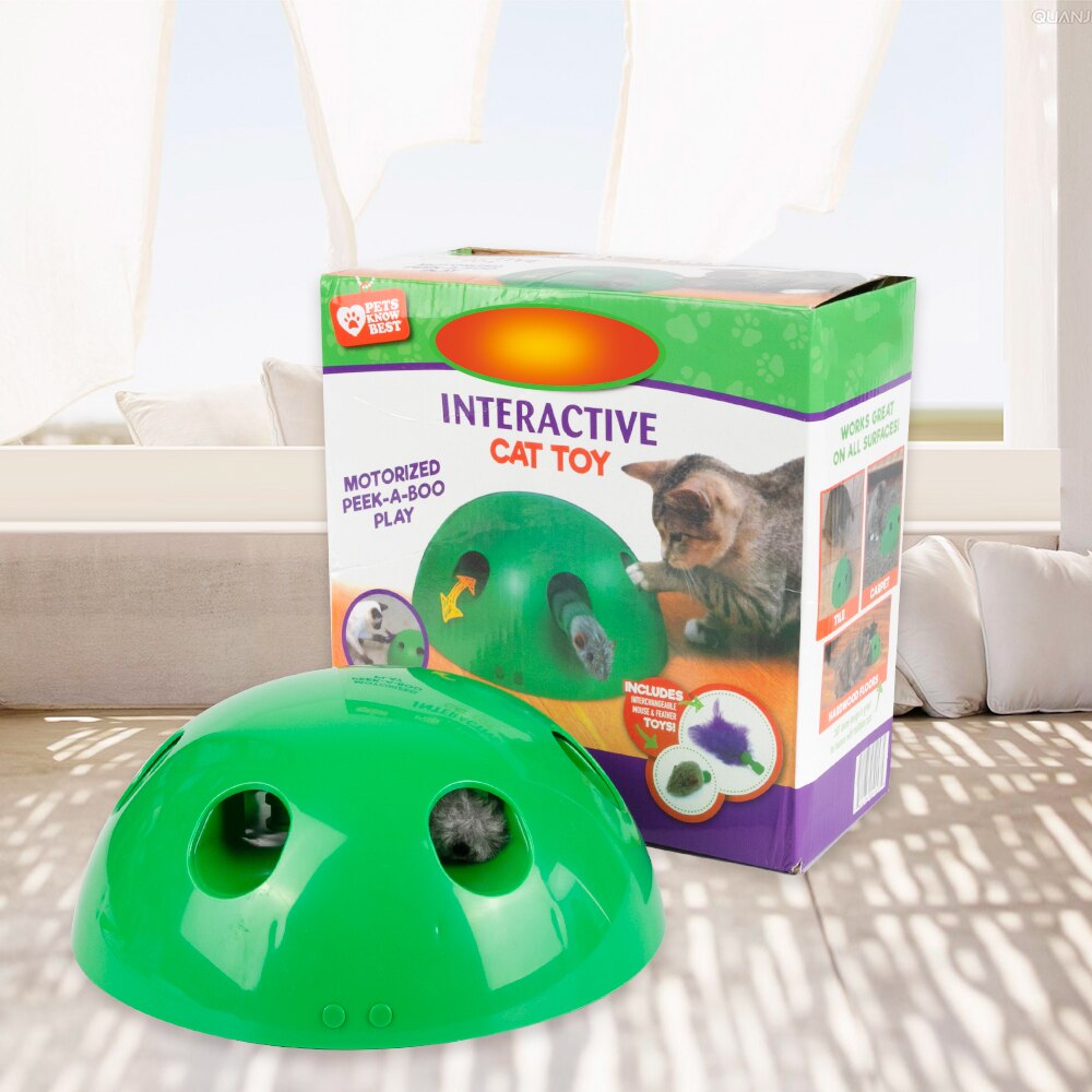 Cat Toy Pop Play Pet Toy Ball POP N PLAY Cat Scratching Device Funny Traning Cat Toys For Cat Sharpen Claw Pet Supplies: Green with box