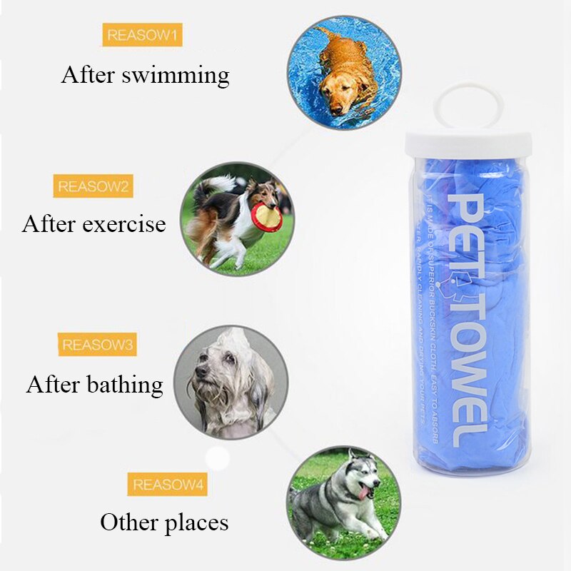 Handtuch Für Hunde Super saugfähig Schlecht Für Hunde Mikrofaser Schlecht Handtücher Trommel Tragbare Schnell Trocknende Katze Handtuch Haustier liefert