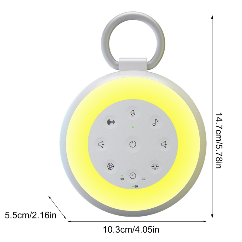 White Noise-geluidsapparaat voor baby's met 2000mAh-batterij White Noise-apparaat voor baby's