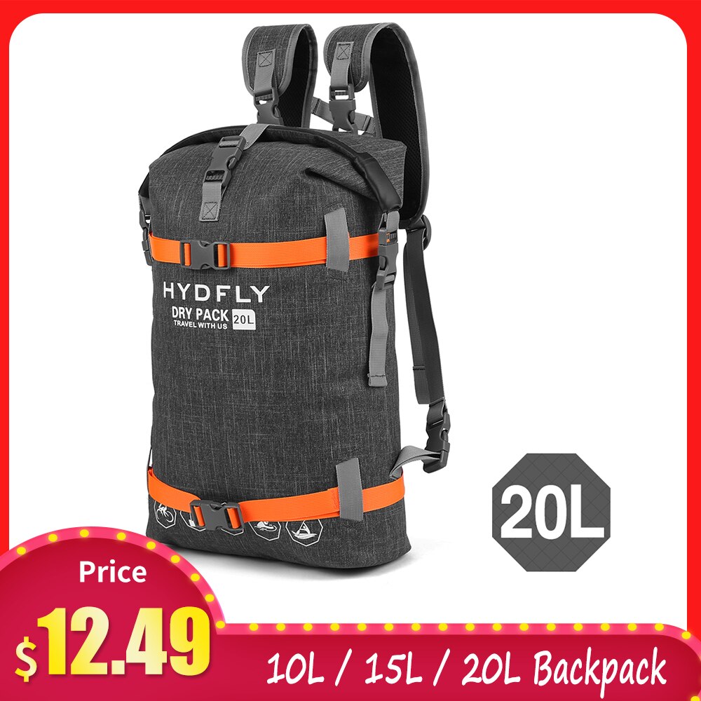 10L / 15L / 20L Zak Outdoor Waterdichte Dry Bag Rivier Trekking Drijvende Roll-Top Rugzak Drifting Zwemmen Water sport Dry Bag