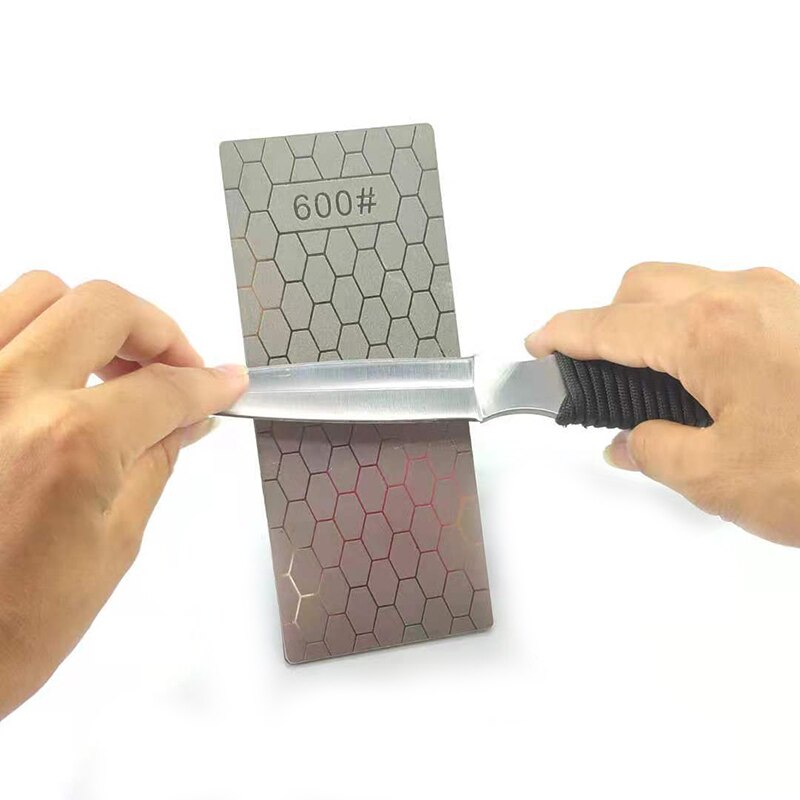 Diamond sharpening stone 400# 600# 1000# 1200# sharpener 1 piece set of ultra-thin honeycomb surface whetstone sharpening tool