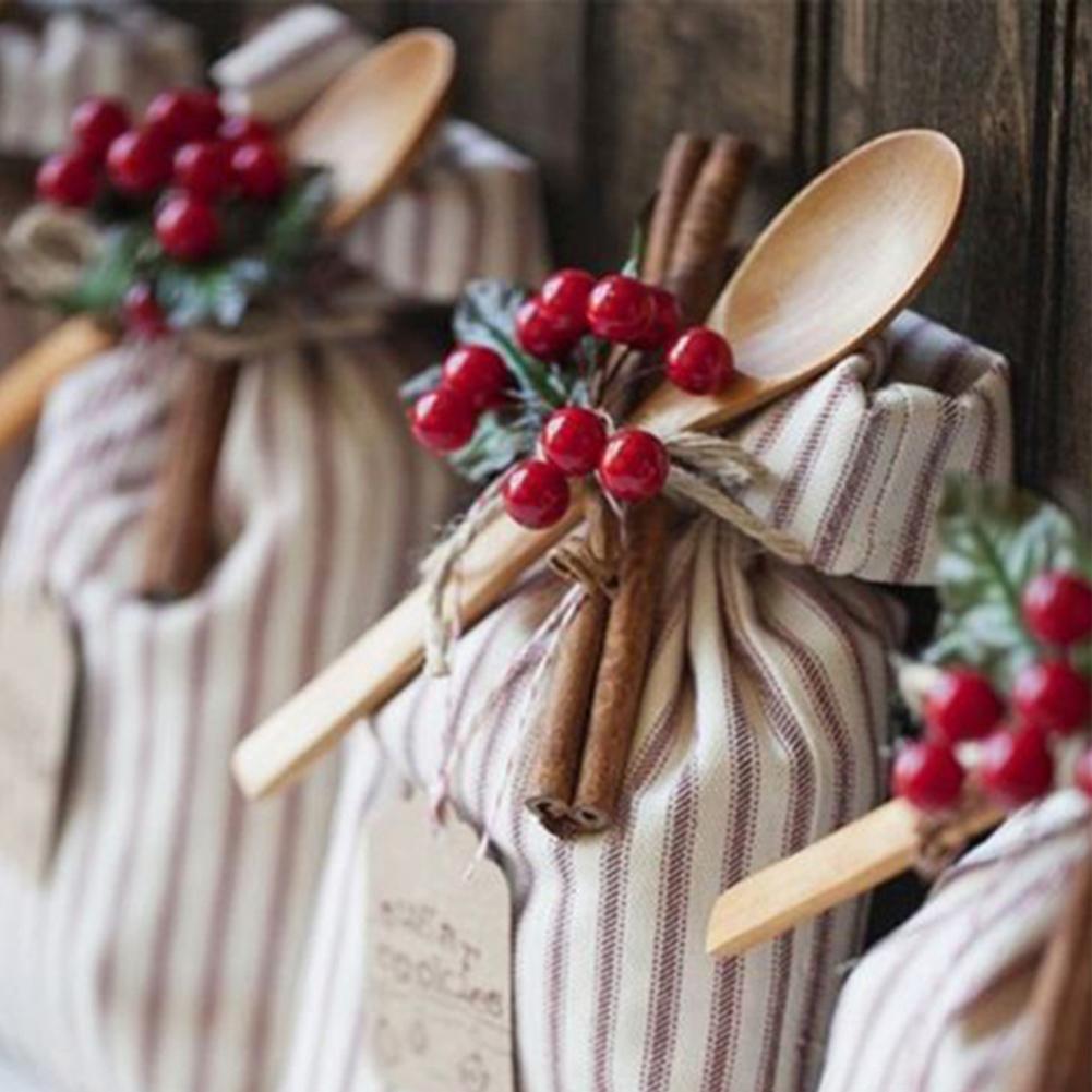 100Pcs Foam Christmas Tree Artificial Fruit Small Holly Berry Toy Party Decor