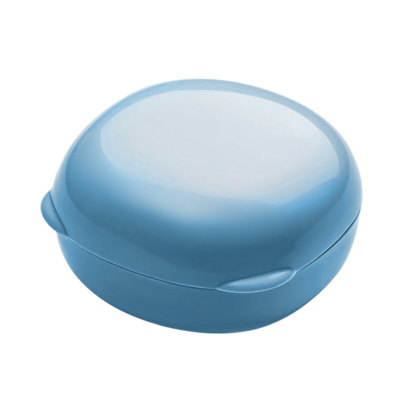 Portable Soap Box Travel Waterproof Soap Holder With Lid Eco-friendly Soap Dish Plastic Bathroom Soap Drain Tray Containe: D