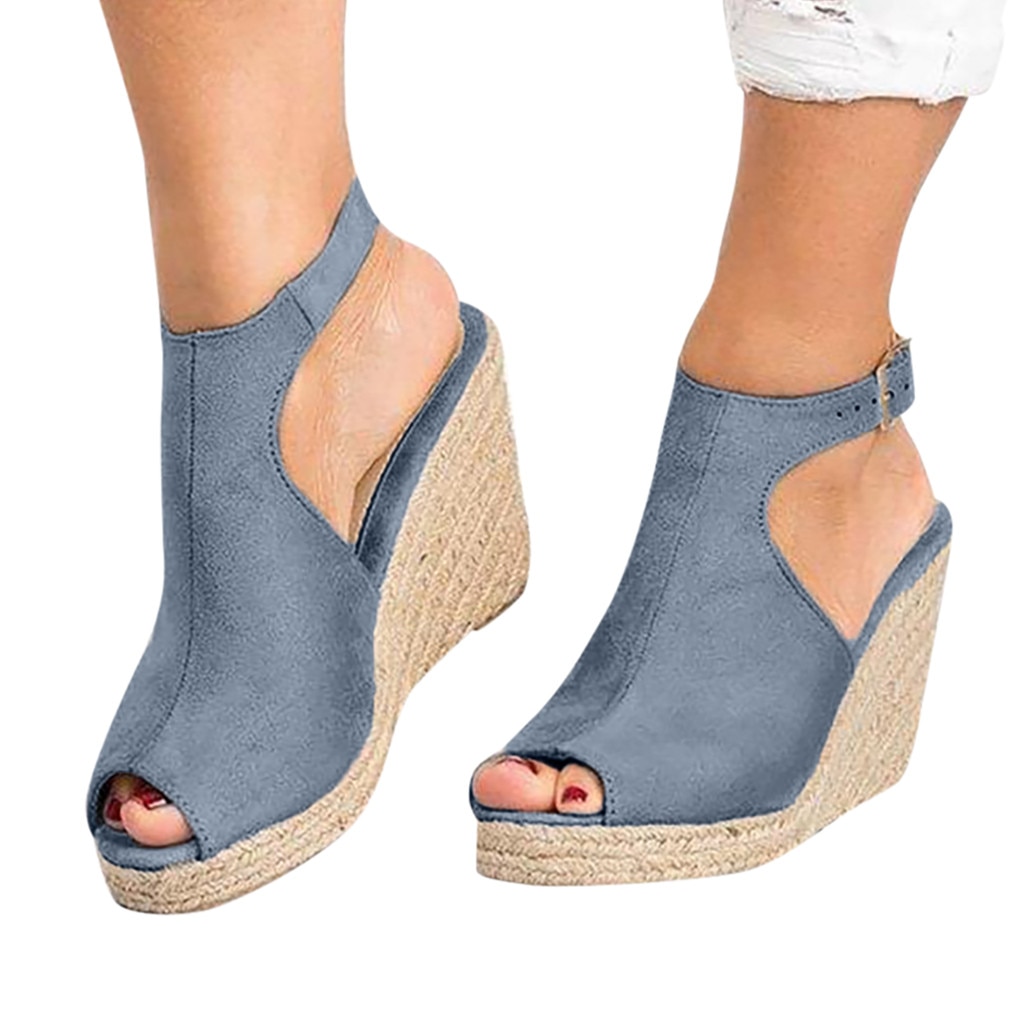 Coneed Platform Sandalen Wiggen Schoenen Voor Vrouwen Hakken Sandalias Mujer Zomer Klomp Vrouwen Zapatos De Hombre JUNE12